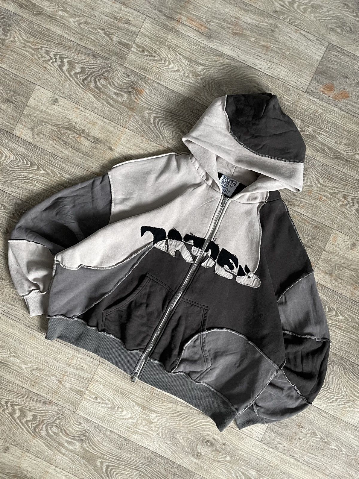 Named Collective Patchwork Zip-Up Hoodie