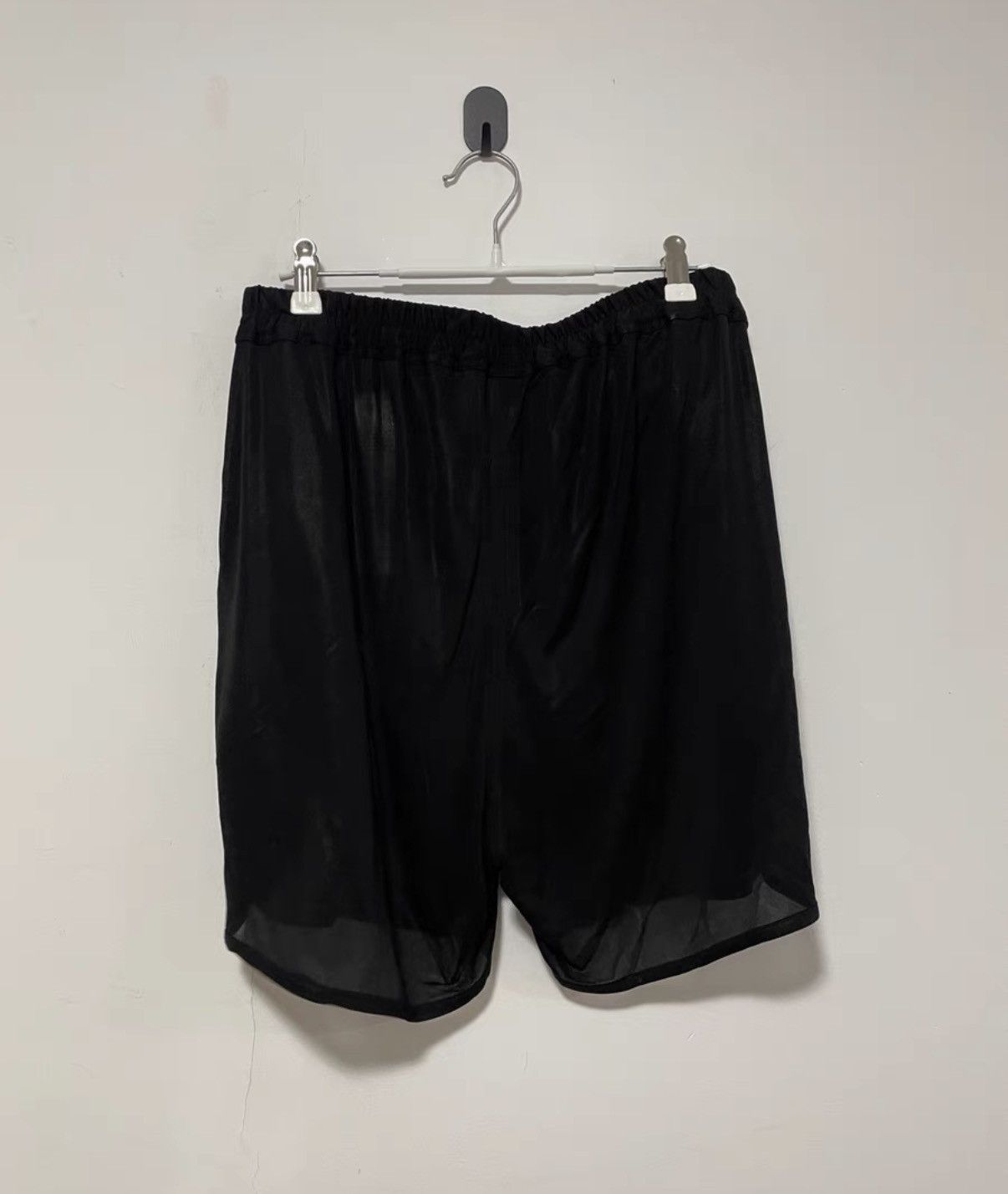 Rick Owens Rick Owens Tecuatl Dolphin Boxers silk-blend slit shorts Size US 36 / EU 52 - 1 Thumbnail