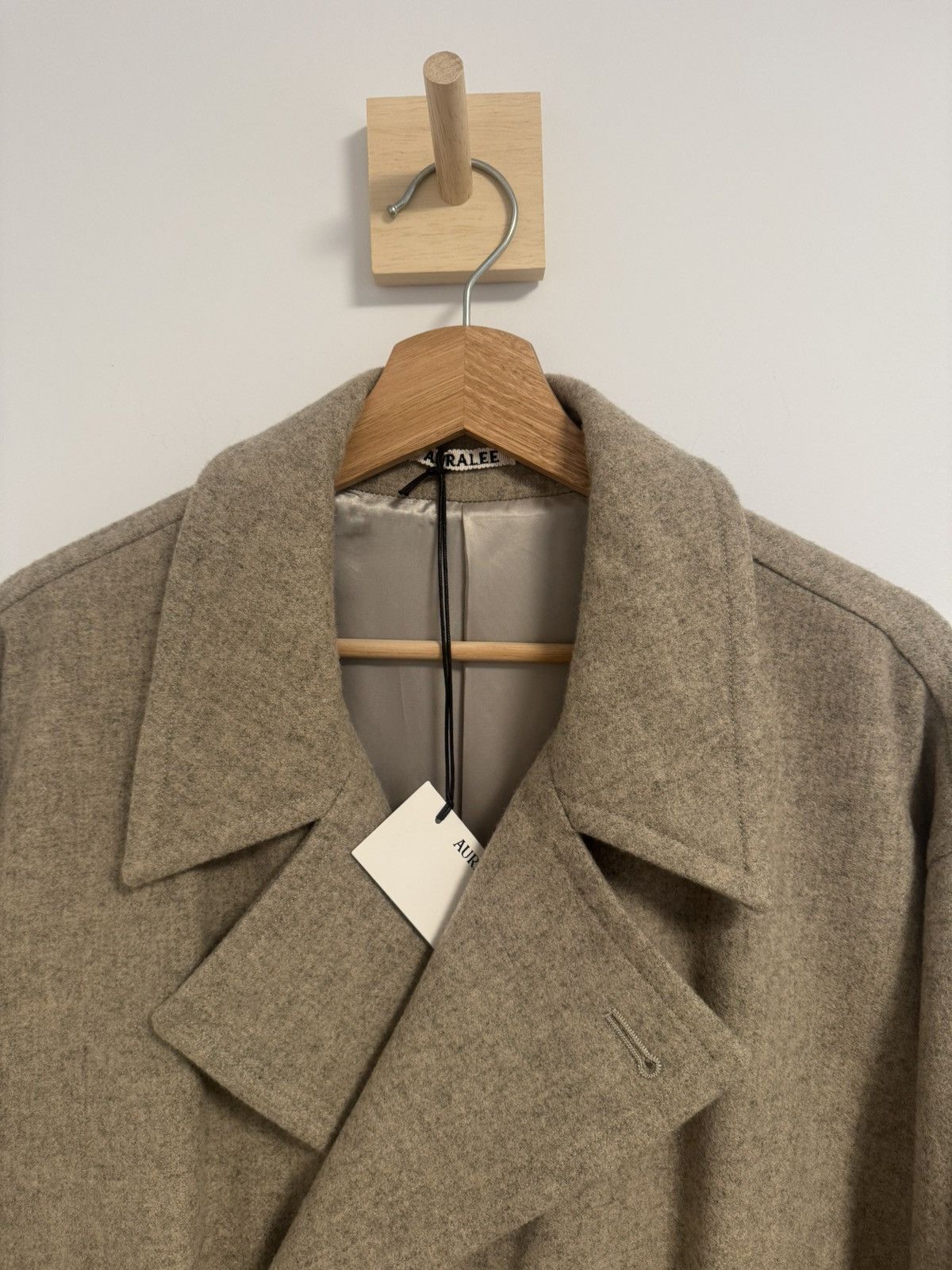 Auralee Auralee Super Milled Shetland Wool Double Breasted Coat Size US M / EU 48-50 / 2 - 5 Thumbnail