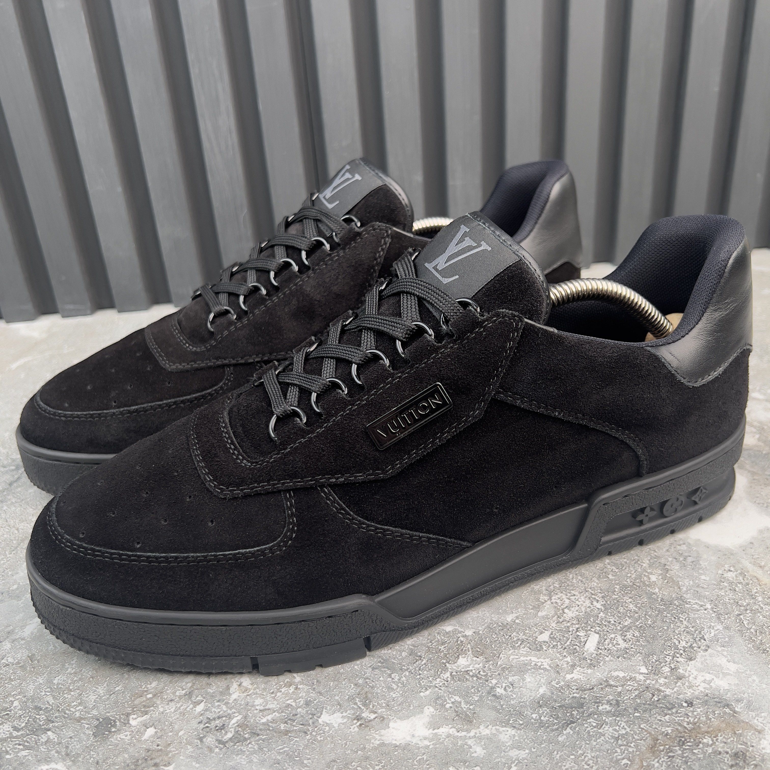 Louis Vuitton LV Trainer Sneakers Monogram Black Suede Size US 9 / EU 42 - 1 Thumbnail