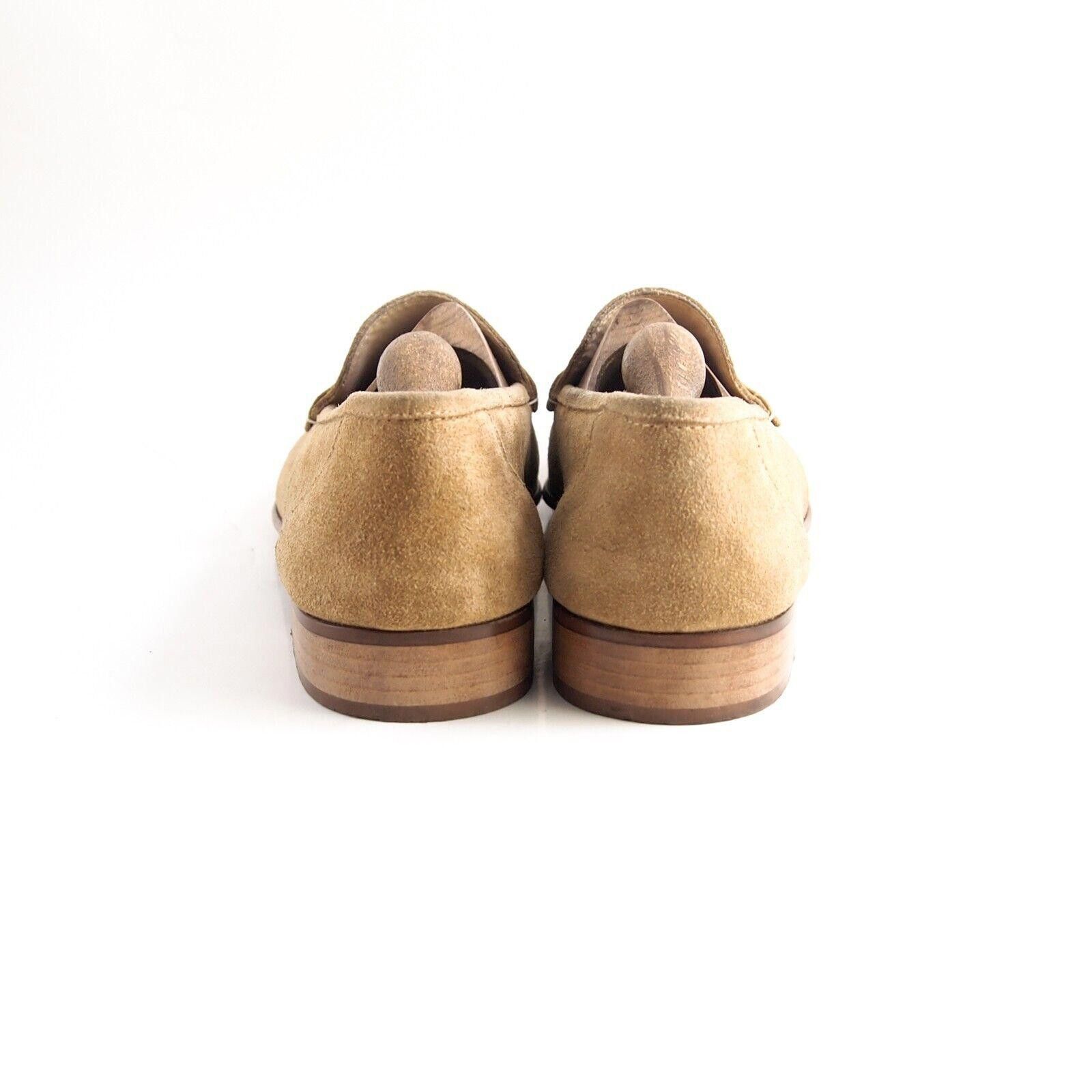 Designer Mauro Volponi Penny Loafers Beige Suede Mens US 8 EU 41 Size US 8 / EU 41 - 6 Thumbnail