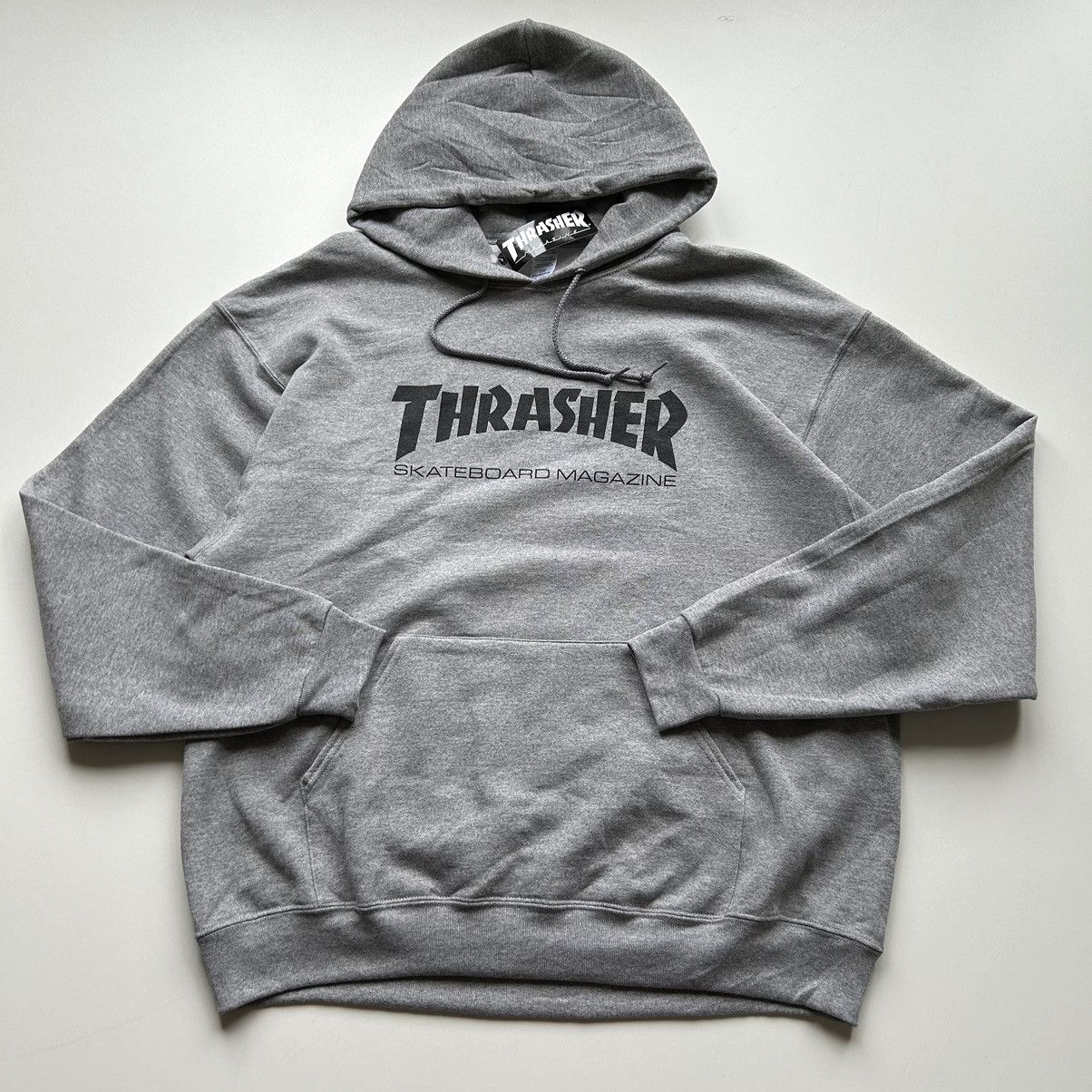 image of Thrasher Magazine Graphic Hoodie XL NWT in Grey, Men's