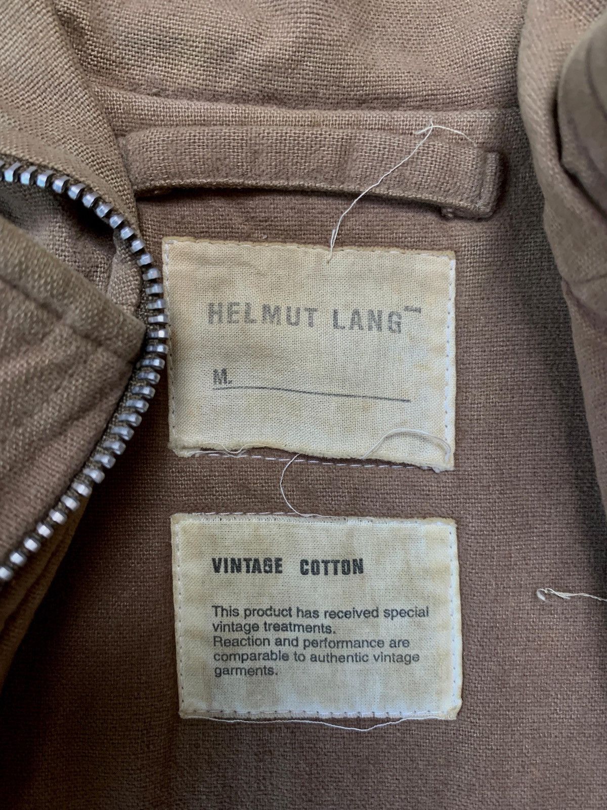 Helmut Lang FREE TAX! Vintage Cotton Military Heavy Coat Jacket Size US S / EU 44-46 / 1 - 11 Thumbnail