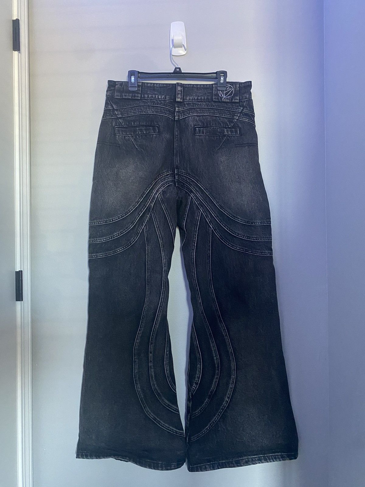 No Faith Studios No Faith Studios Heavy Wave Denim Black | Grailed