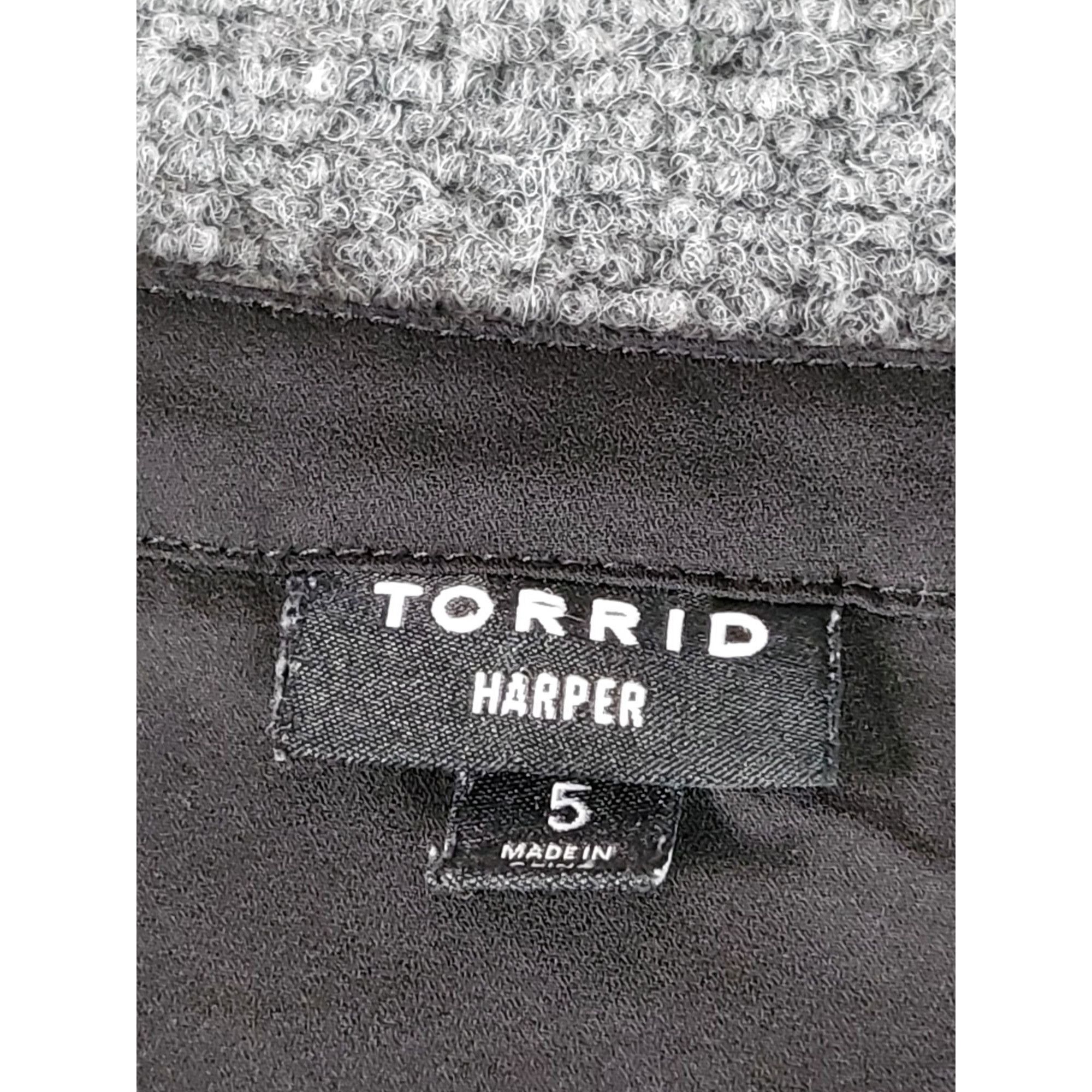 Torrid Torrid Harper Georgette Blouse Women Sz 5X Black Collared Sh Size 4XL / US 24-26 - 6 Thumbnail