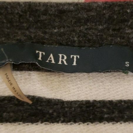 TART Collections Tart Zip Up Moto Sweatshirt Jacket Wrap Side Zip Stripe Grey Size M / US 6-8 / IT 42-44 - 9 Thumbnail