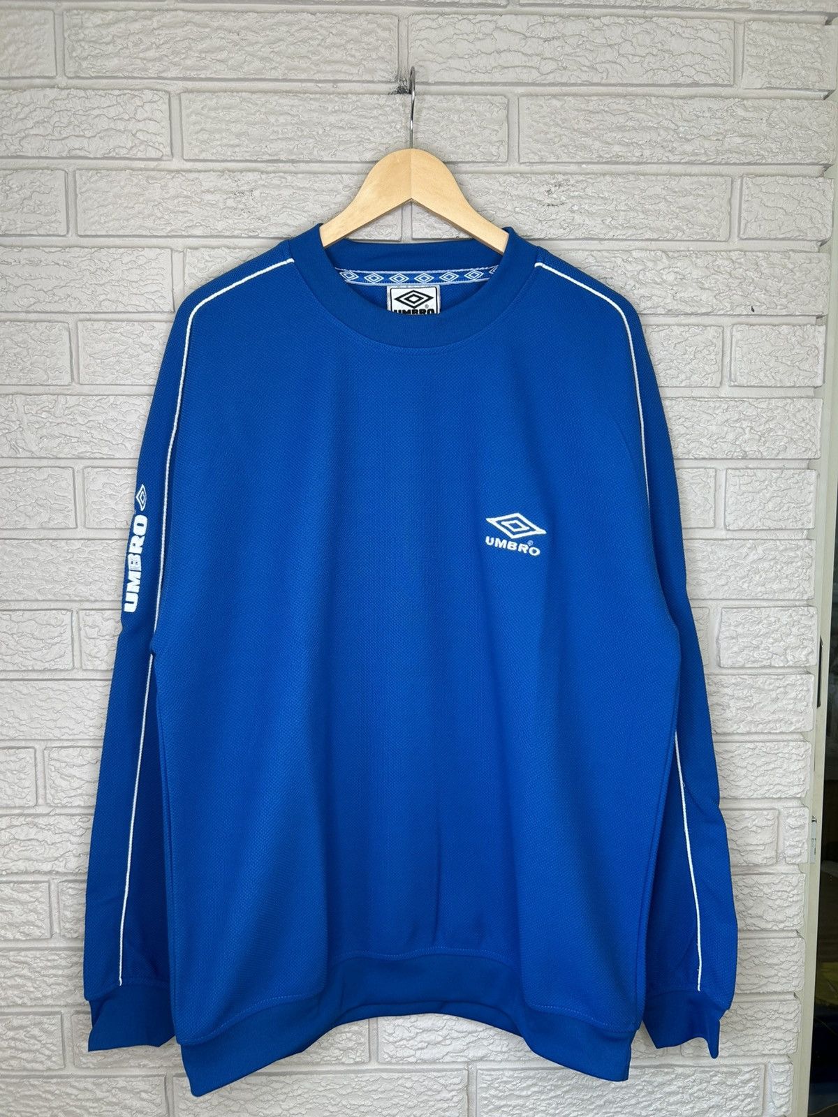 Umbro Vintage 90s Umbro Long Sleeve Jersey Sweater Size US XL / EU 56 / 4 - 1 Thumbnail
