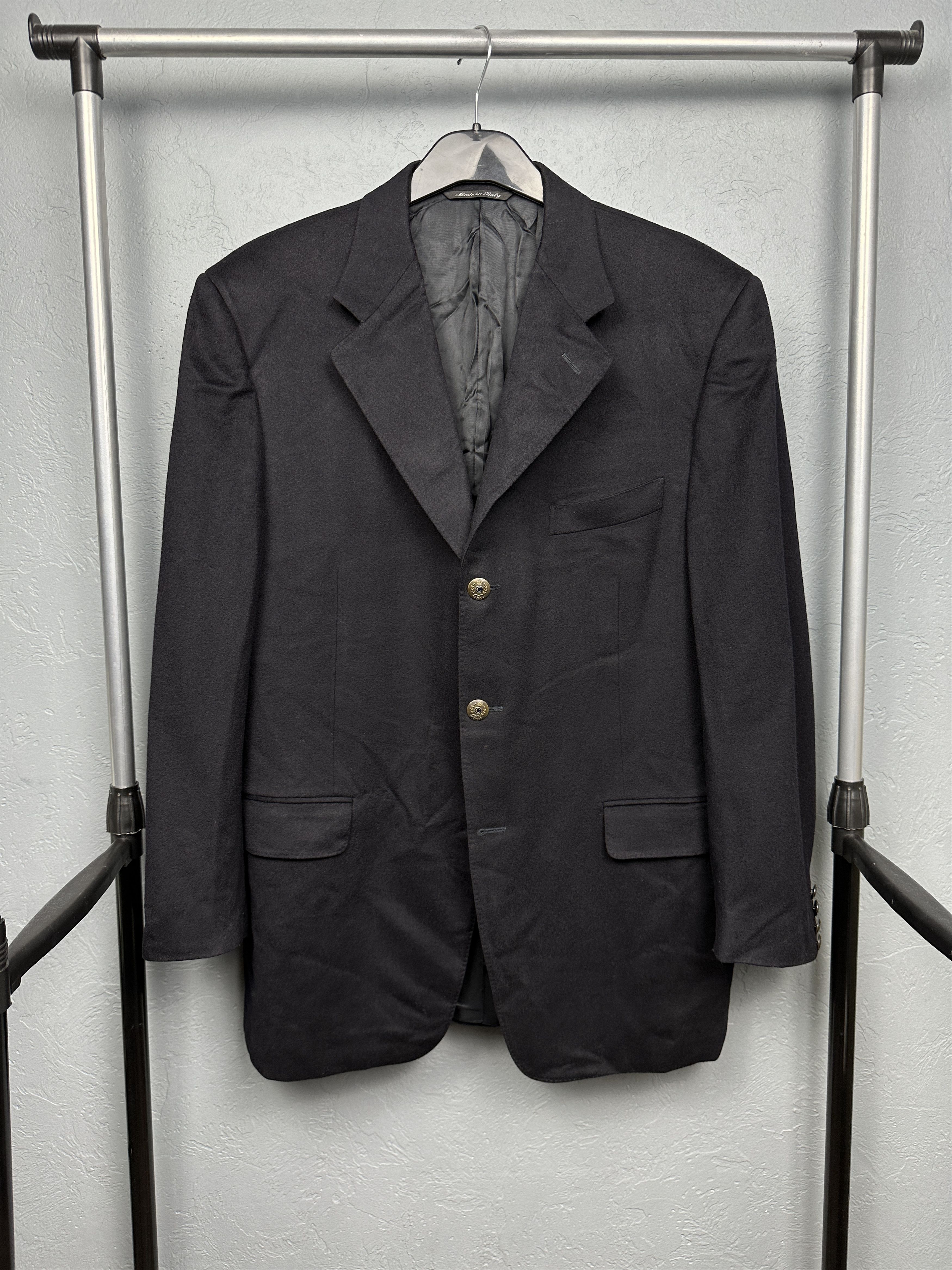 Canali Canali Vintage Mens Cashmere Wool Blazer Jacket Size US L / EU 52-54 / 3 - 1 Thumbnail