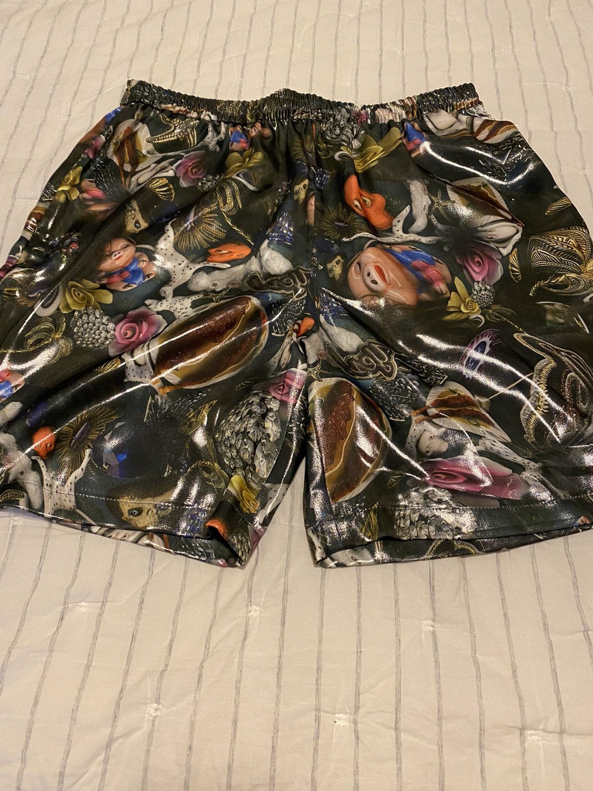 Acne Studios Acne Studios Printed Lamé Shorts 54 NWT Size US 40 / EU 56 - 4 Thumbnail