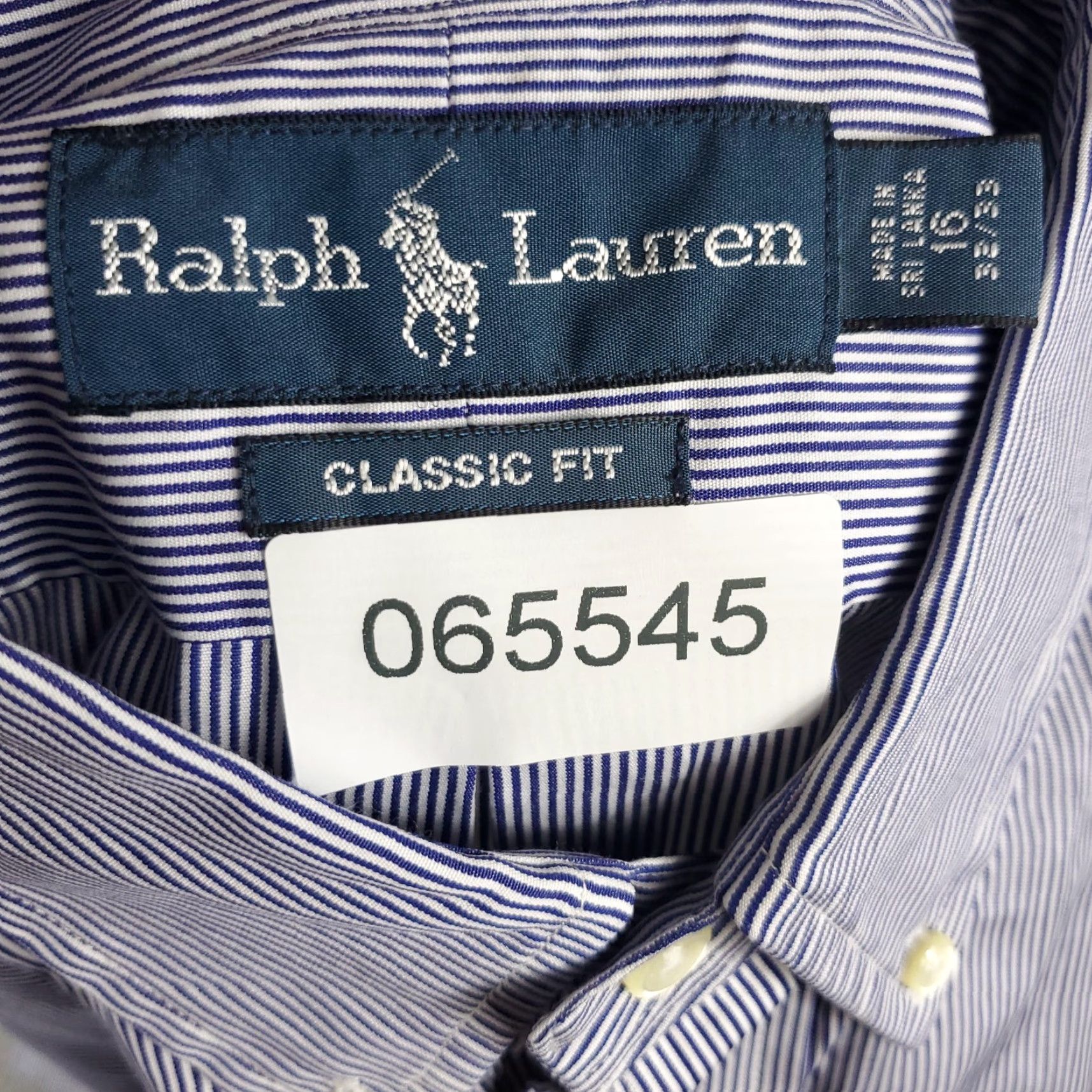 Ralph Lauren Ralph Lauren Shirt Mens 16 Blue Striped Pony Dress Button Up Long Sleeve Size 42R - 8 Thumbnail