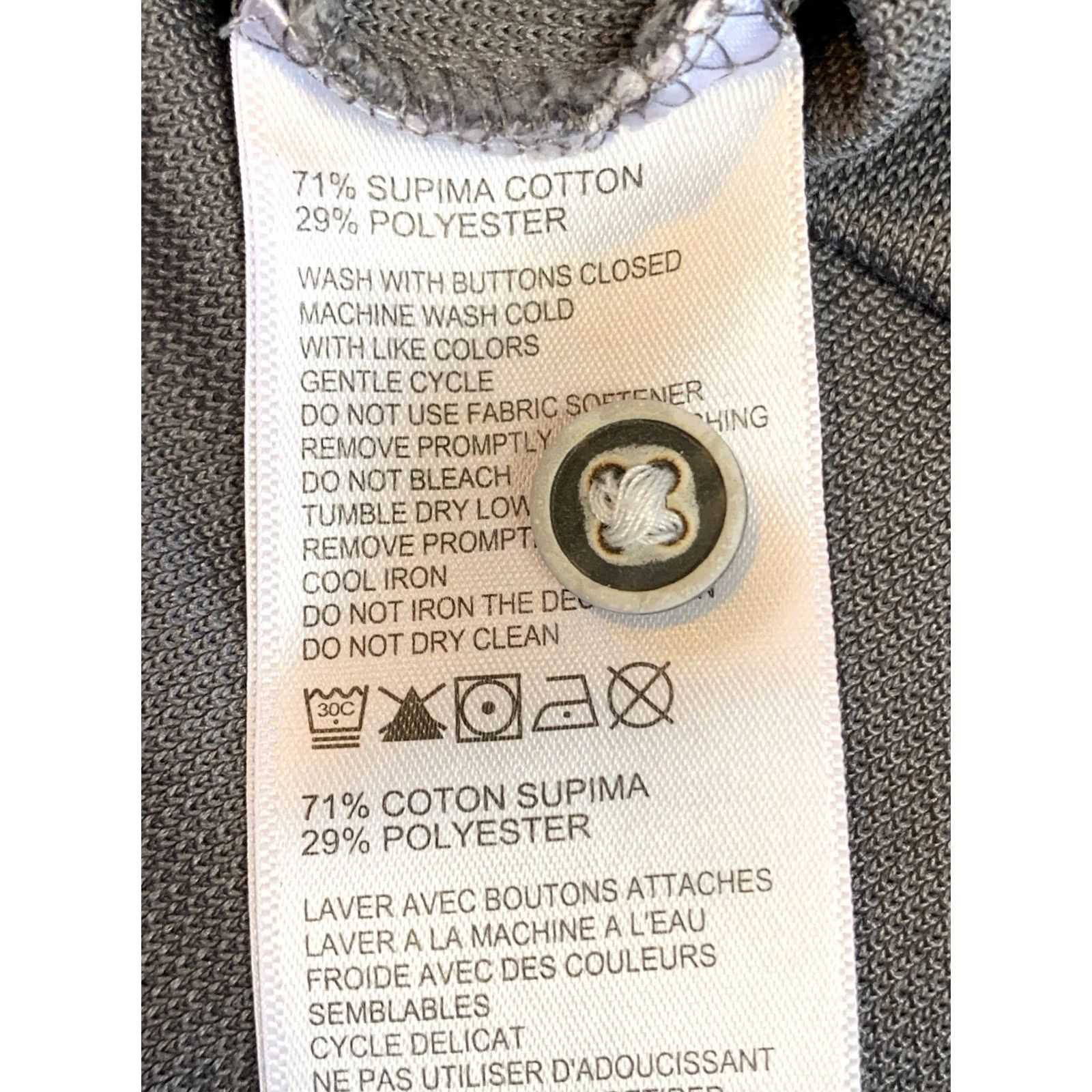 Tommy Bahama VINTAGE Tommy Bahama Island Zone Polo Shirt XL Gray | Cotton Blend Regular Fit, Short Sleeve, Button Collar, Logo Size US XL / EU 56 / 4 - 4 Thumbnail