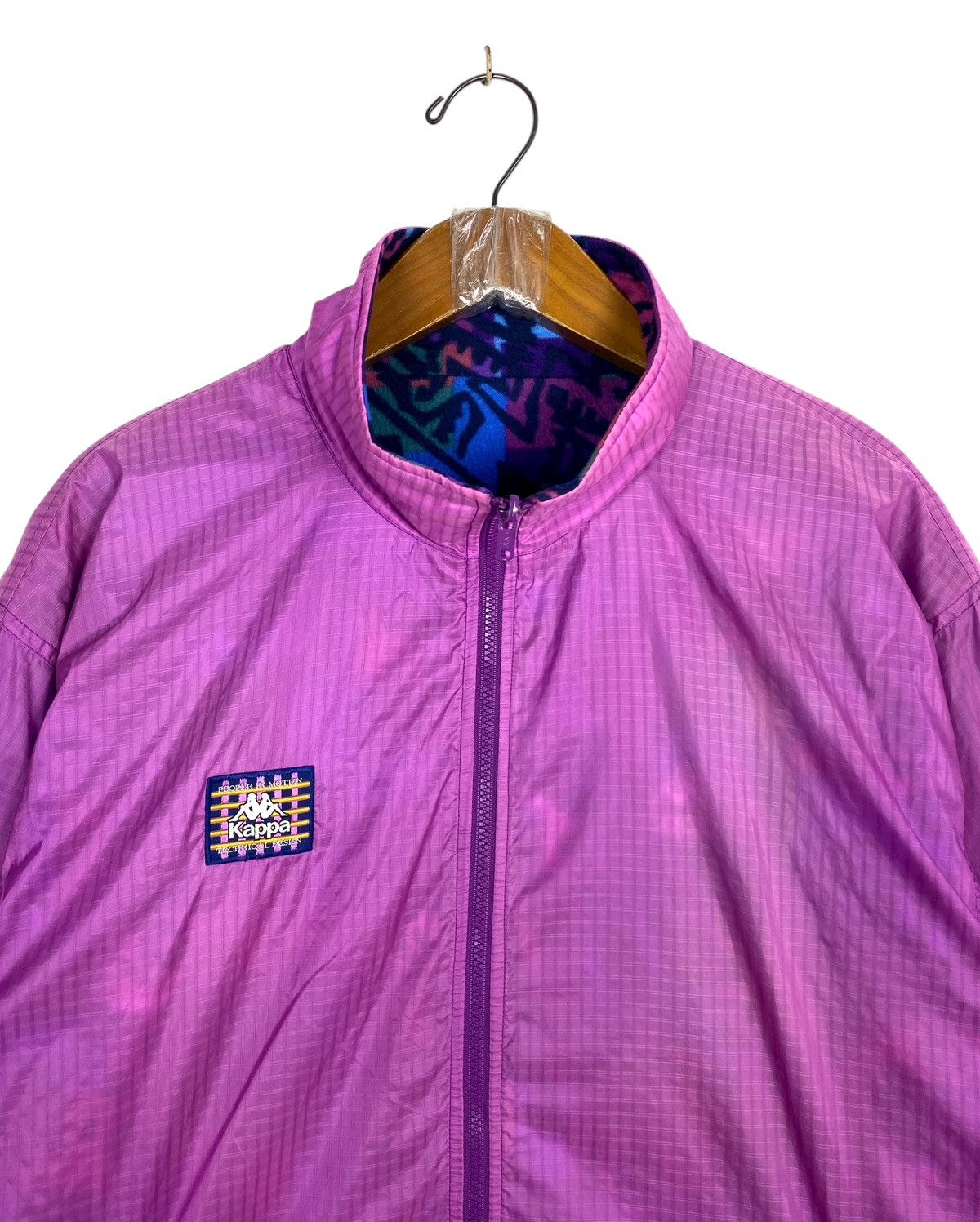 Kappa Rare‼️ Vtg 90s Kappa Reversible Track Jacket Fleece Lining Size US M / EU 48-50 / 2 - 10 Thumbnail
