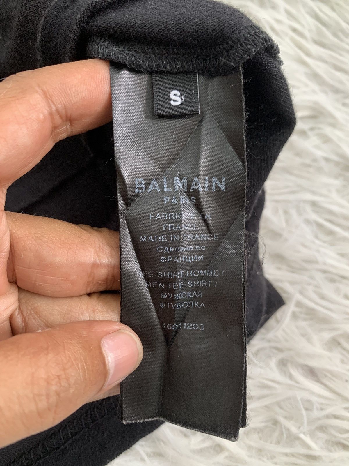 Balmain Balmain Tee Made in France Size US S / EU 44-46 / 1 - 9 Thumbnail