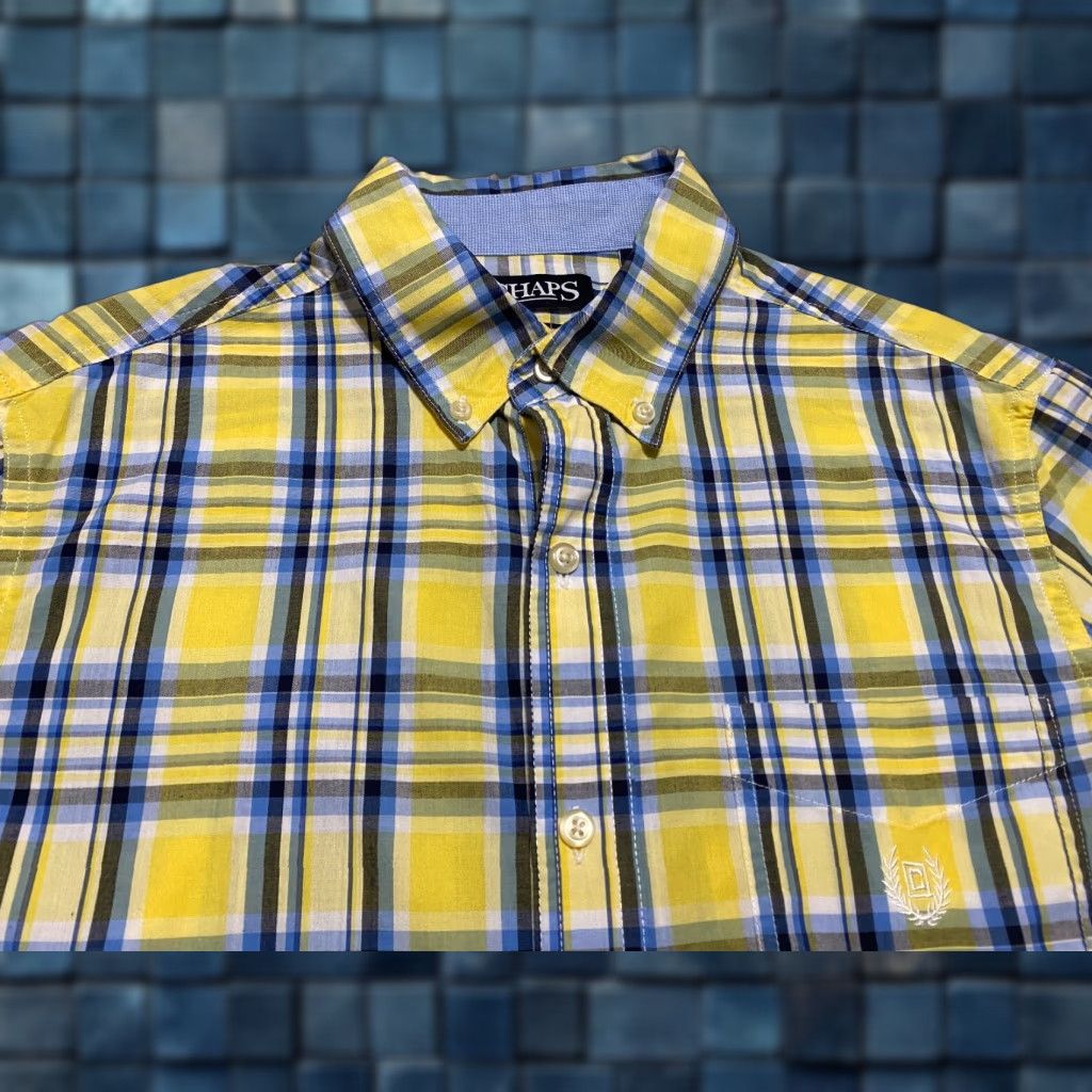 Chaps Chaps Mens Small Shirt S/S Button-Down Multicolor Plaid Easy Care Ralph Lauren Size US S / EU 44-46 / 1 - 1 Thumbnail