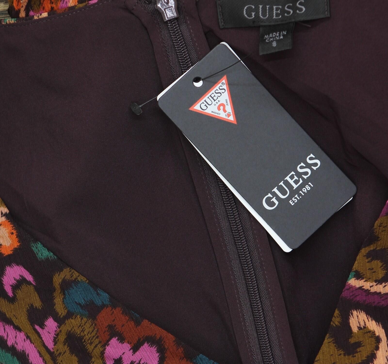Guess Nwt Guess Dress D4bk27w4xa0 Stevie Paisley Print Black 8 Size M / US 6-8 / IT 42-44 - 3 Thumbnail