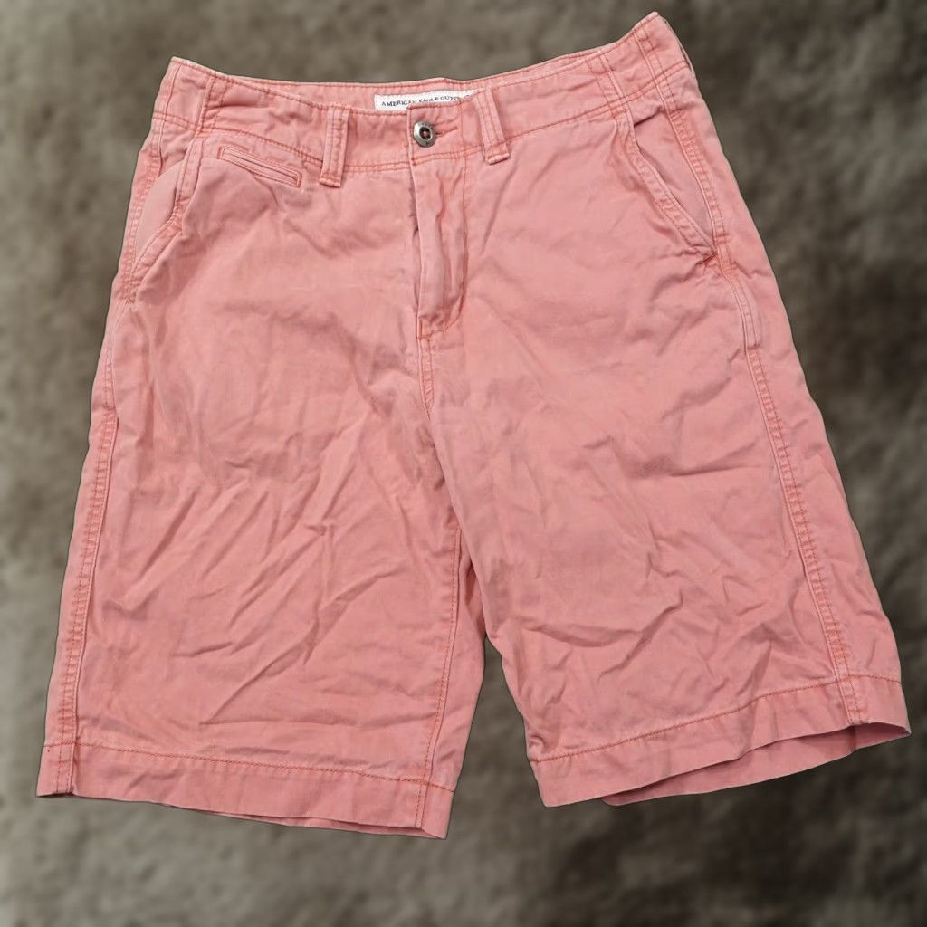 American Eagle Outfitters VINTAGE American Eagle Chino Shorts Mens 30 Casual Cotton Pink Flat Front Summer Size US 30 / EU 46 - 1 Thumbnail