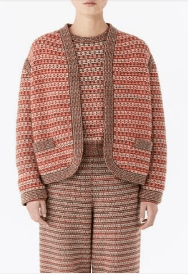Loro Piana o1w1db10724 Mancora Cashmere Cardigan in Multicolor Size L / US 10 / IT 46 - 1 Preview