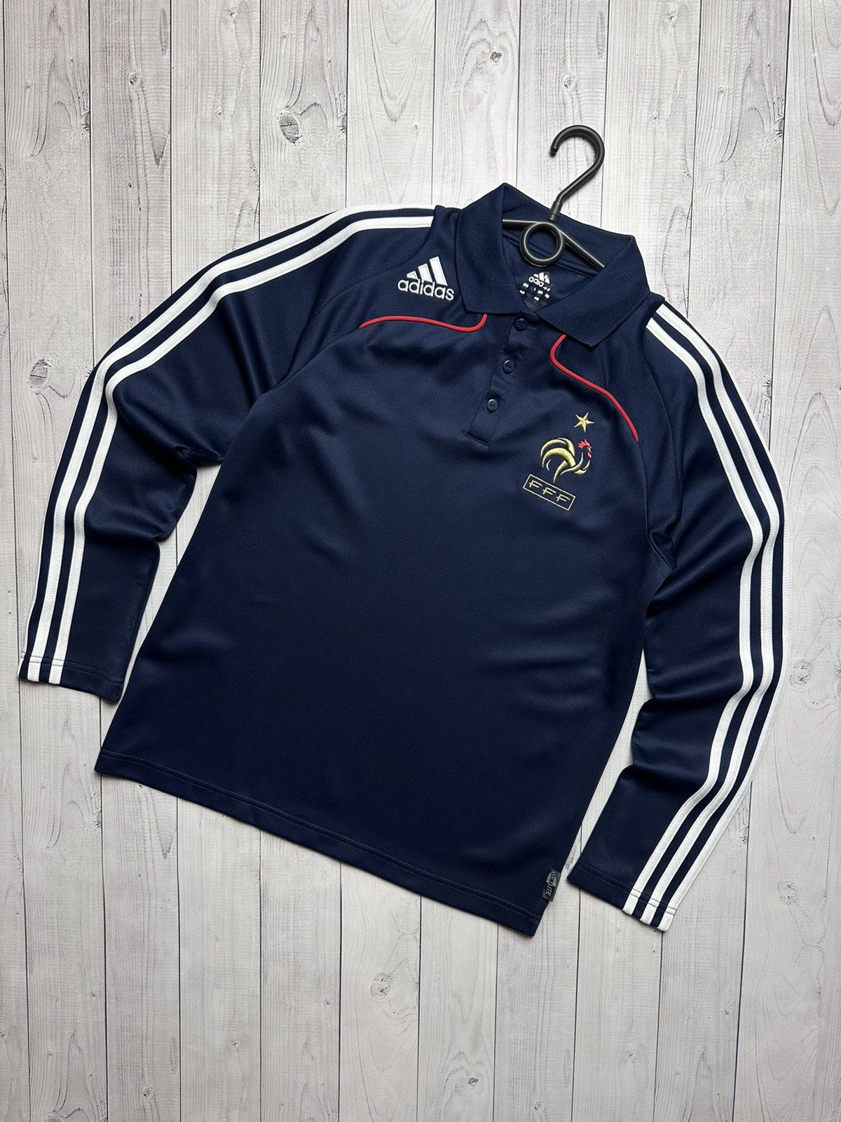 Vintage adidas France rugby jersey soccer size S