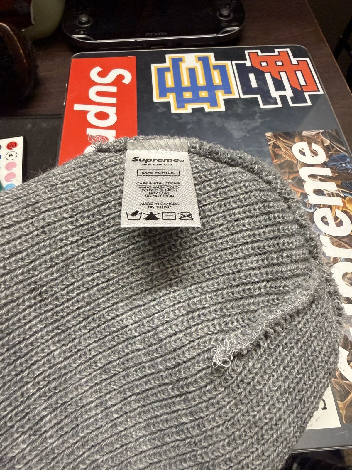 Supreme Grey Vintage Supreme Basic Beanie Size ONE SIZE - 4 Thumbnail
