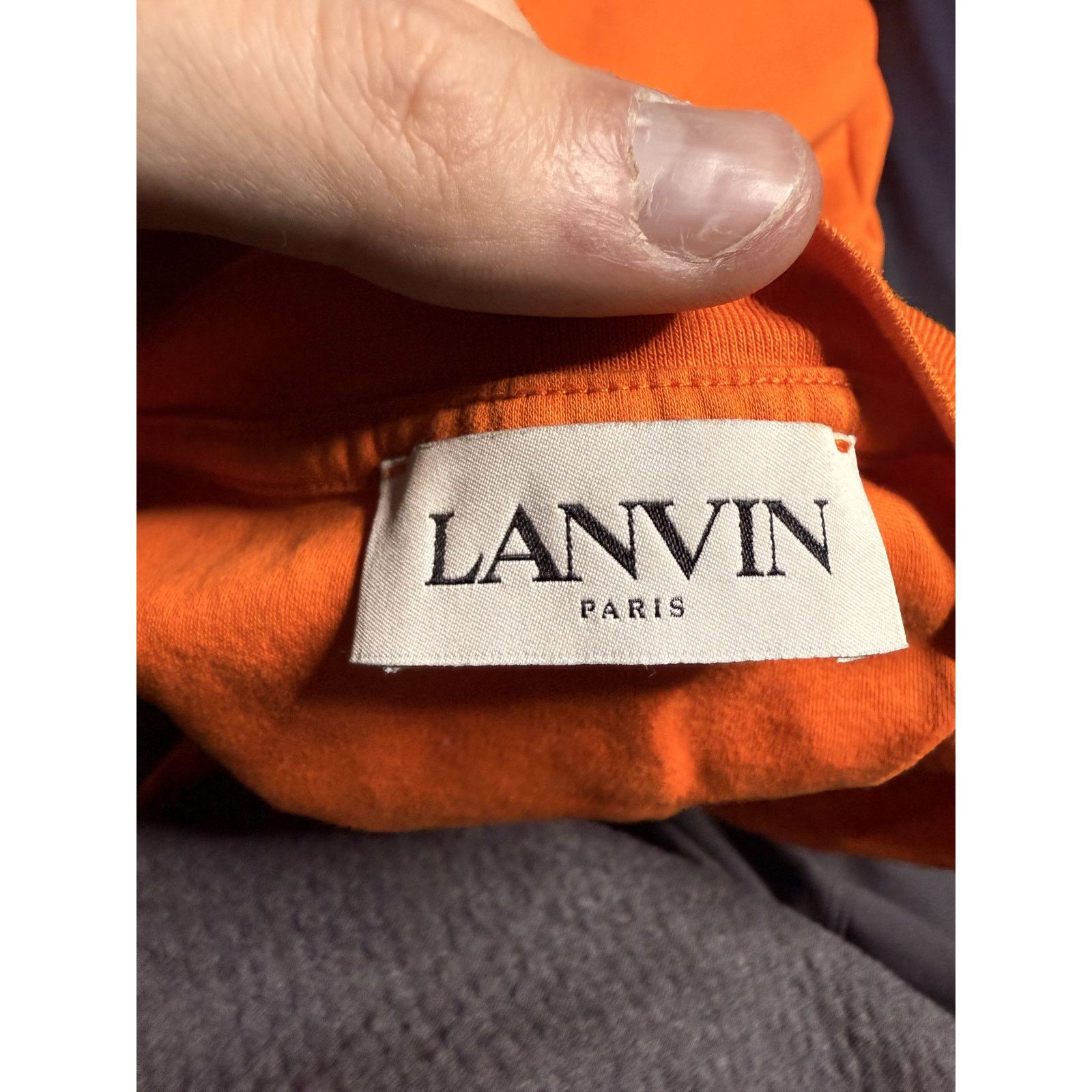 Lanvin Lanvin Tee Orange Large Used Size US L / EU 52-54 / 3 - 4 Thumbnail