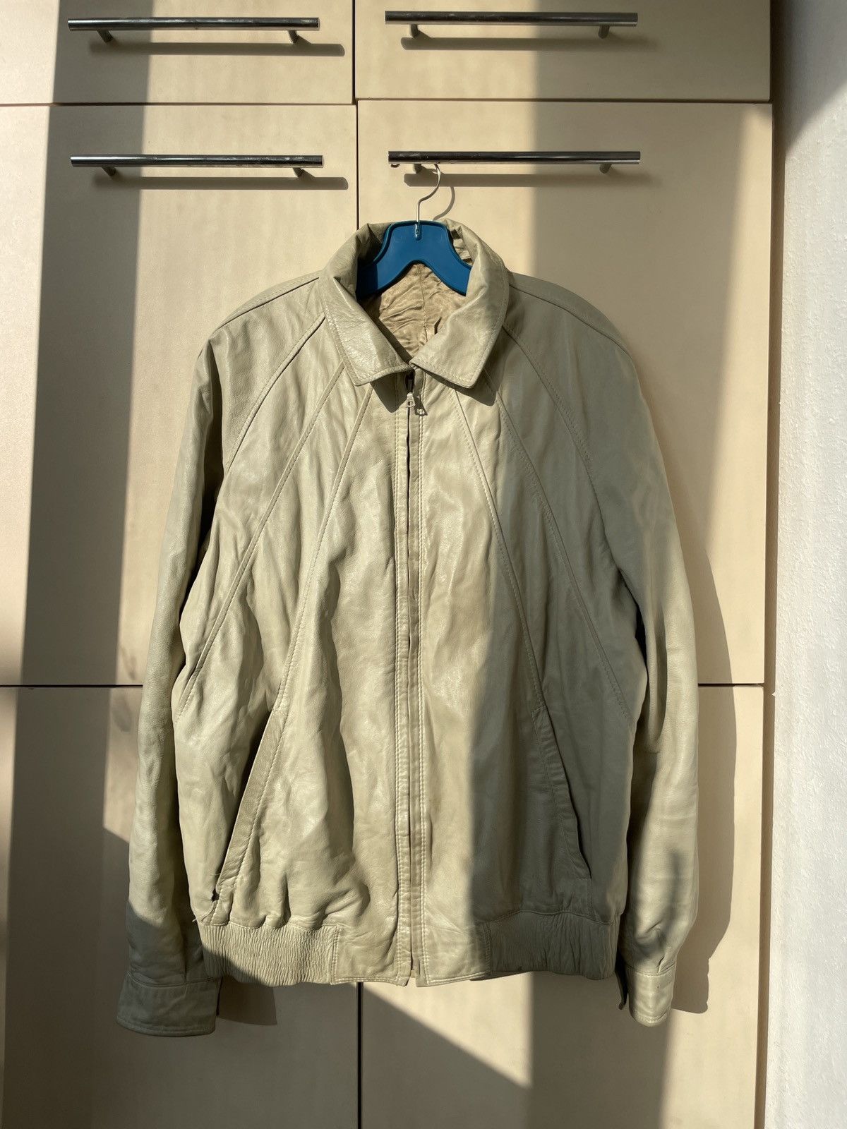 Vintage Vintage soft leather Jacket white Size US L / EU 52-54 / 3 - 6 Thumbnail