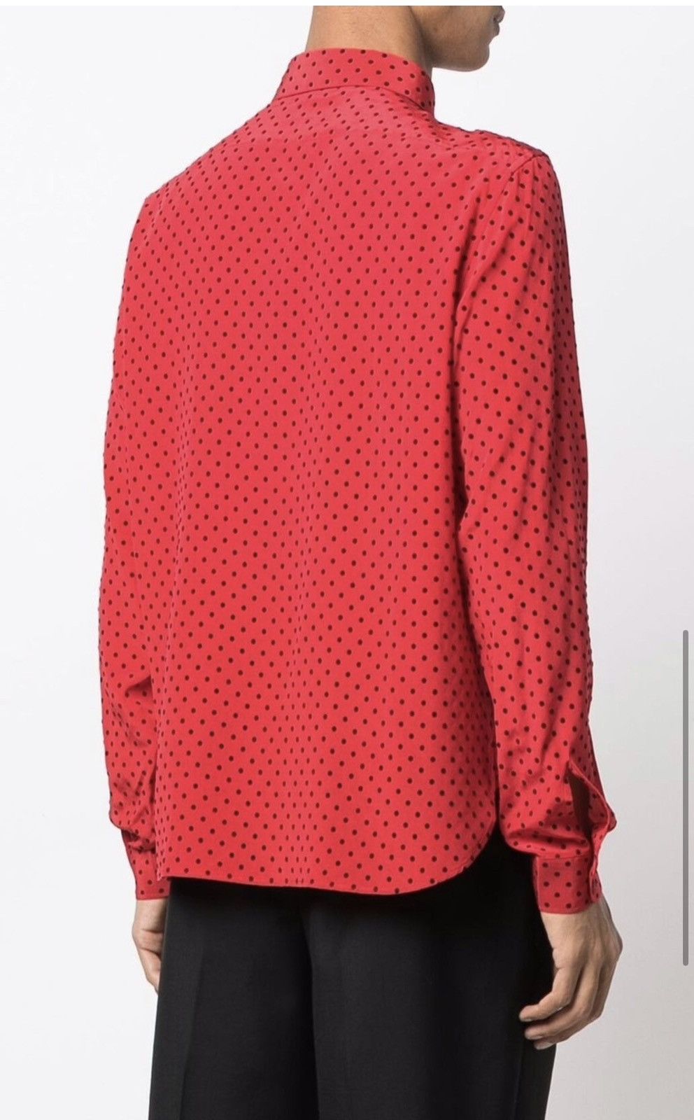 Saint Laurent Paris polka dots silk shirt collar size40 Size US M / EU 48-50 / 2 - 3 Thumbnail