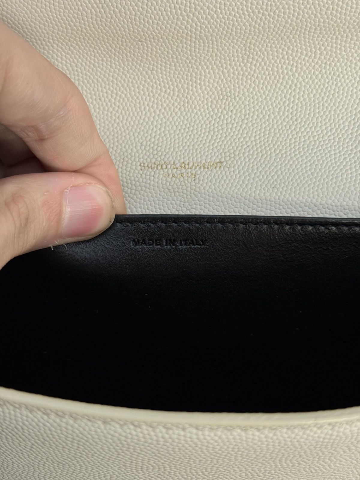 Saint Laurent Paris Saint Laurent Paris Uptown White Chain Bag Women Size ONE SIZE - 16 Thumbnail
