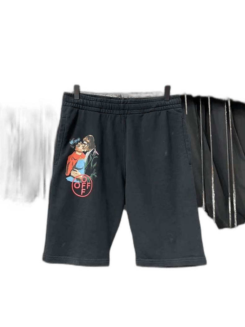 Off-White Off-White Graphic Casual Shorts for Men-yf Size US 27 - 1 Thumbnail