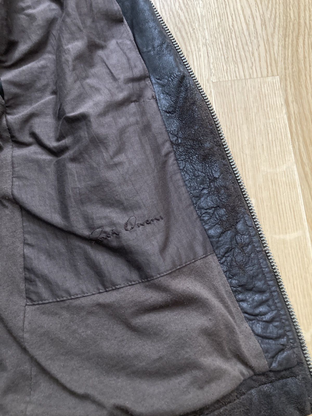 Rick Owens F/W 09 “CRUST” Bitter Blistered Lamb Mollino Leather Jacket Size US L / EU 52-54 / 3 - 22 Thumbnail