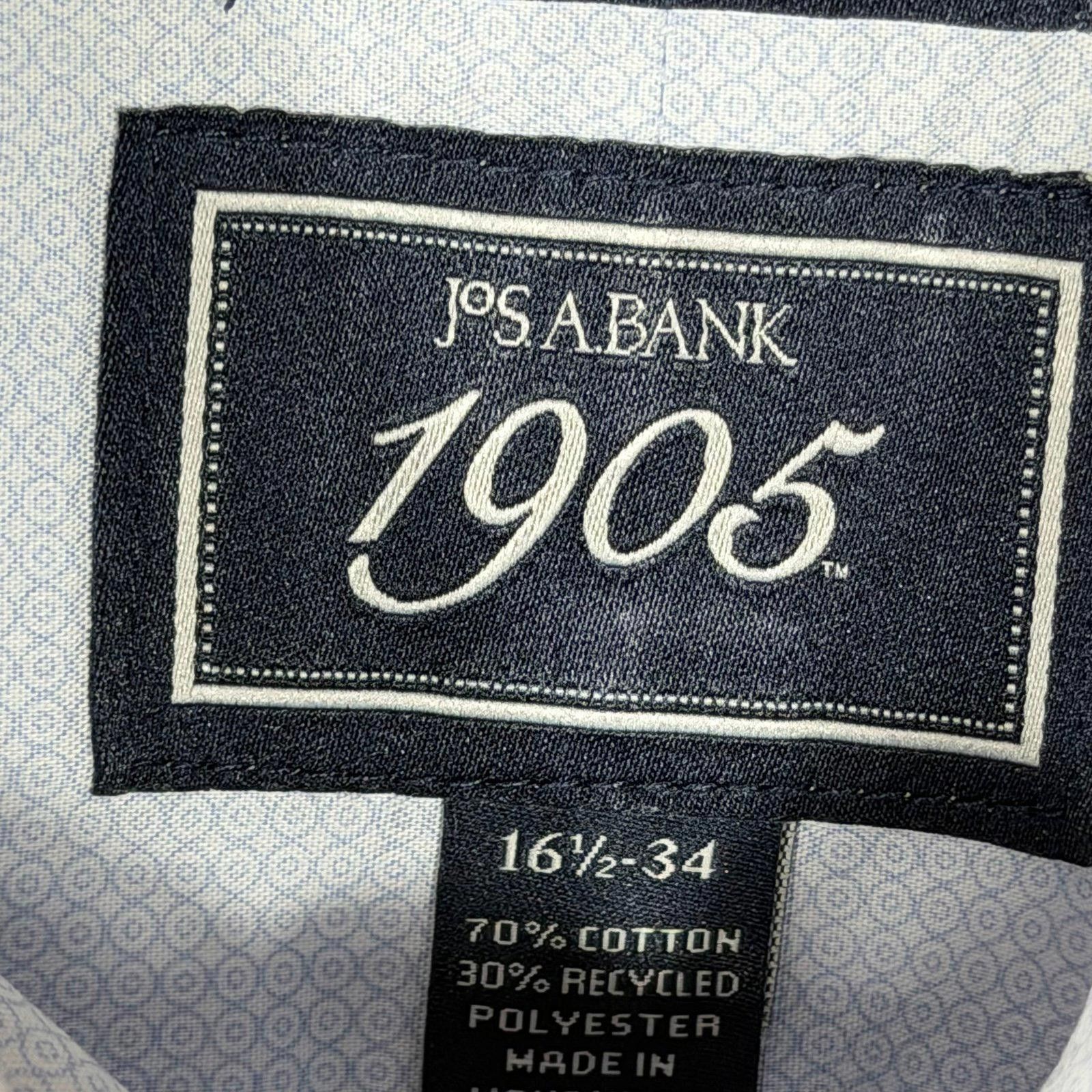 Jos. A. Bank Jos. A. Bank 1905 Tailored Fit Men's Dress Shirt 16 1/2- 34 Size 38R - 4 Thumbnail