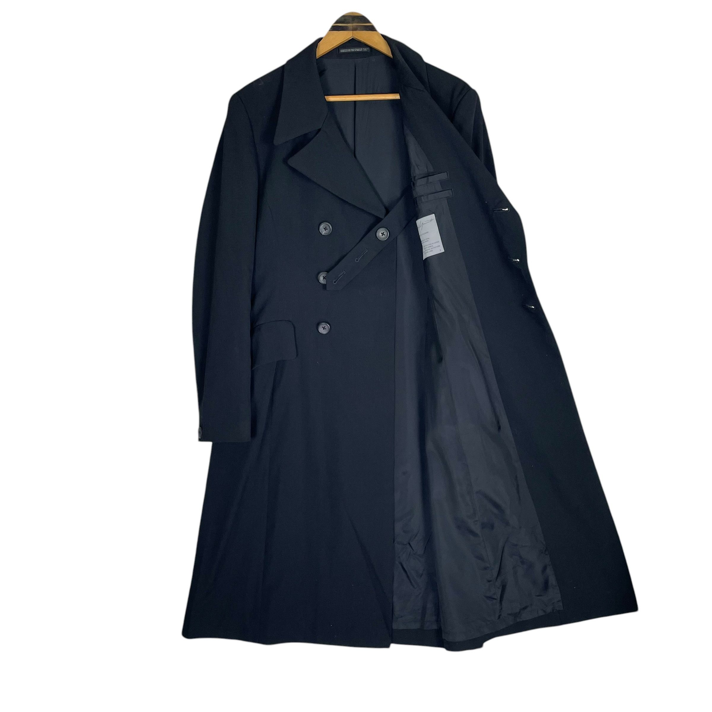 Yohji Yamamoto Yohji Yamamoto Pour Homme A/W 2011 Double Breasted Coat Size US S / EU 44-46 / 1 - 12 Thumbnail