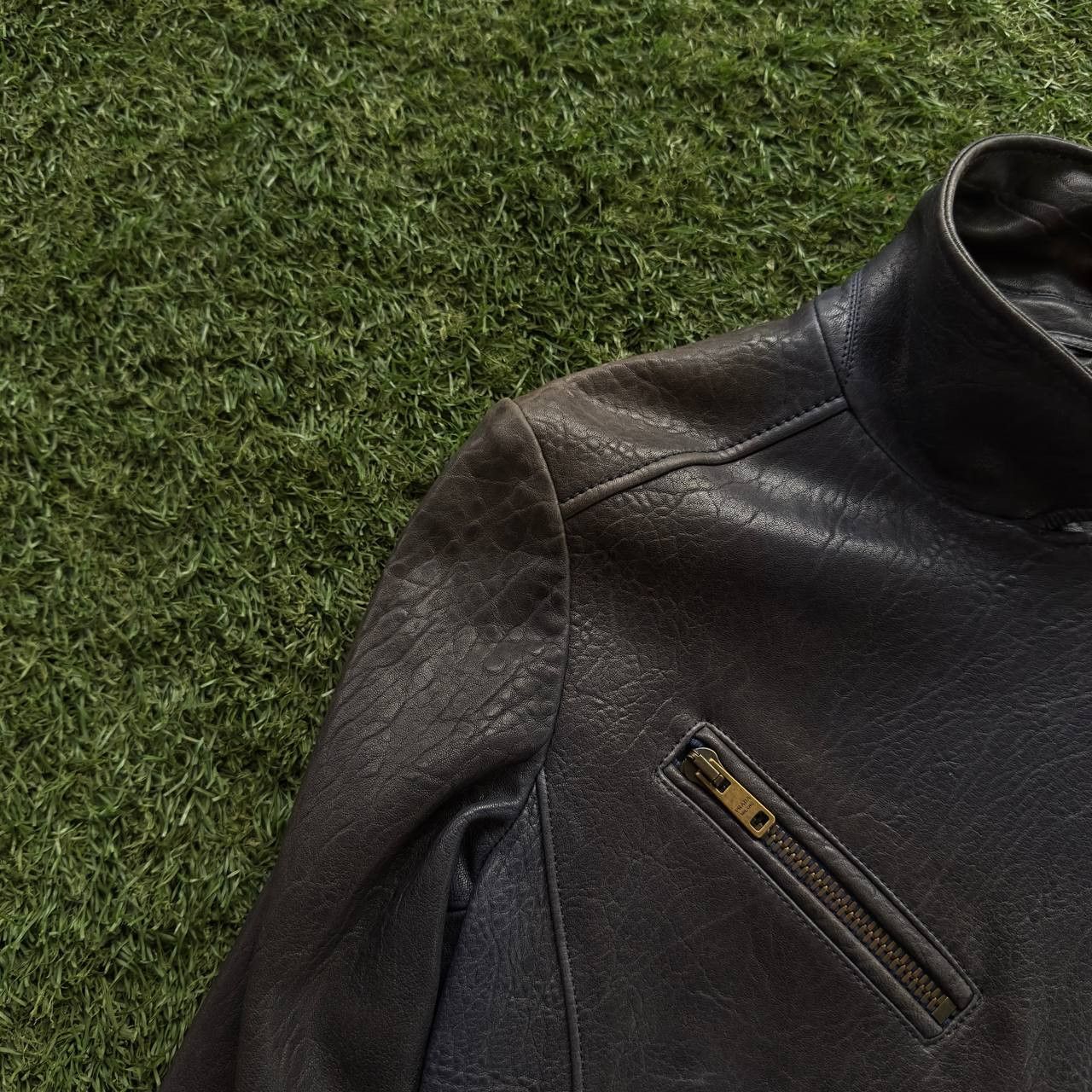 Prada PRADA F/W 2013 BIKER LAMBSKIN LEATHER JACKET RARE ARCHIVE Size M / US 6-8 / IT 42-44 - 20 Thumbnail