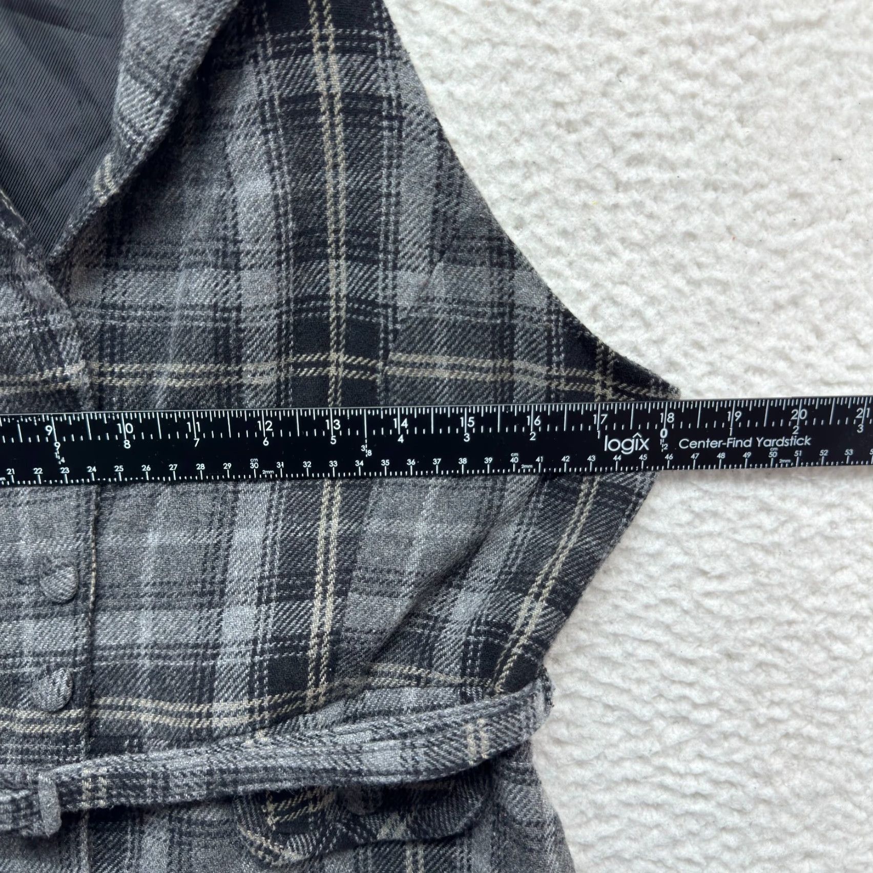 Forever 21 VINTAGE Y2K FOREVER 21 Vest Top L Gray Plaid Goth Academia Alice Cullen Shirt Women L Size L / US 10 / IT 46 - 5 Thumbnail