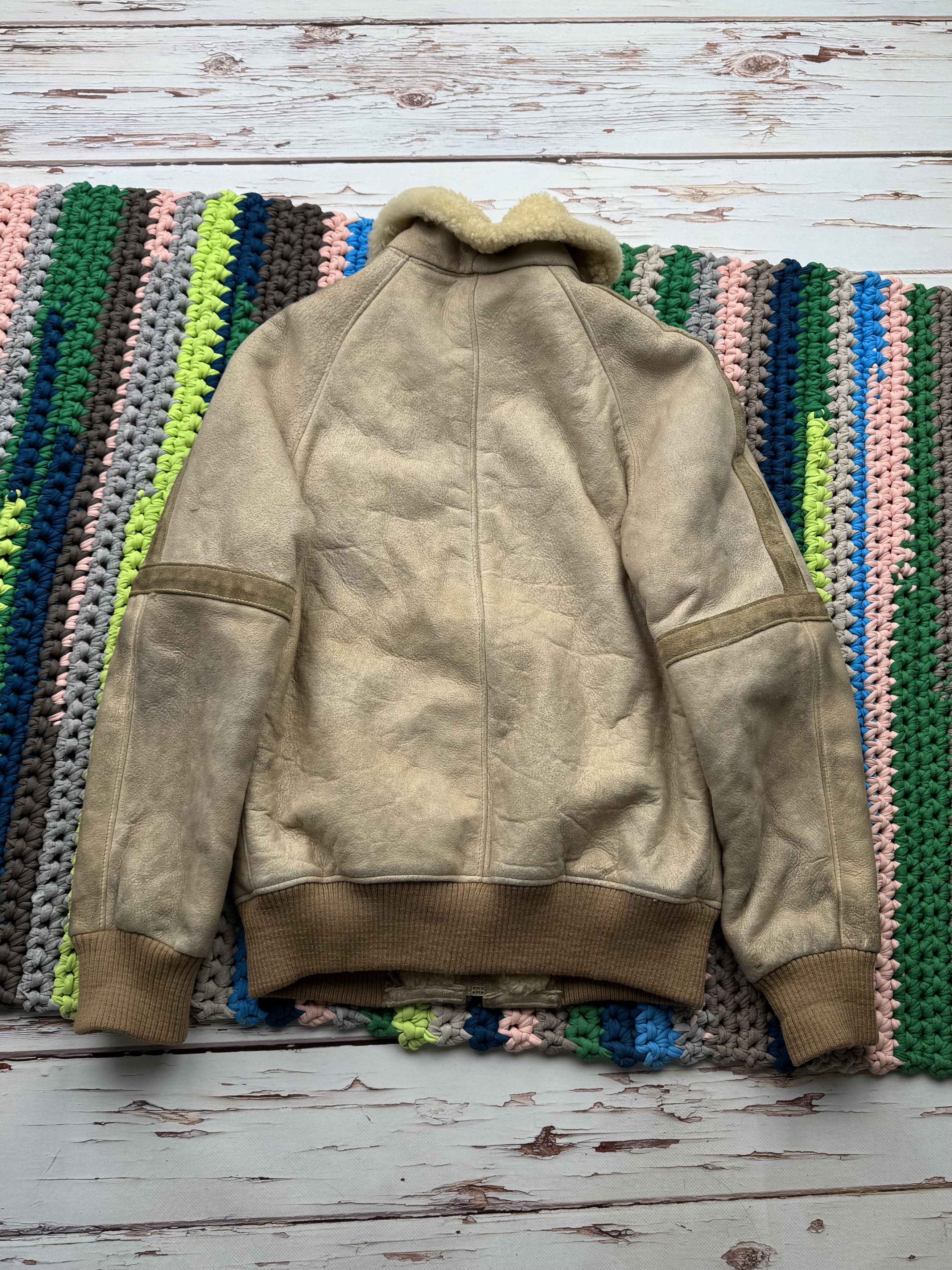 Vintage Vintage thrashed sheepskin jacket Size US S / EU 44-46 / 1 - 12 Thumbnail