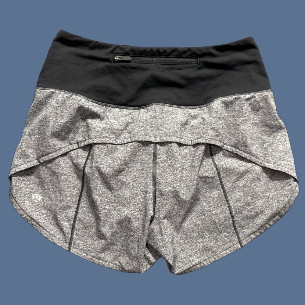 Lululemon Lululemon Short Speed Up 3.5" Heather Lux Multi Size 4 High Rise Lined Women Activewear Gray Athletic Short 3.5in Inseam Size 27" / US 4 / IT 40 - 1 Thumbnail
