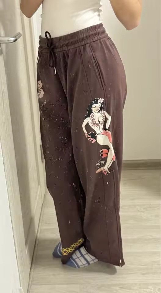 Japanese Brand Gothic Spicy Girls Aesthetics Graphic Print Casual Hot Pant Size 34" / US 12 / IT 48 - 5 Thumbnail