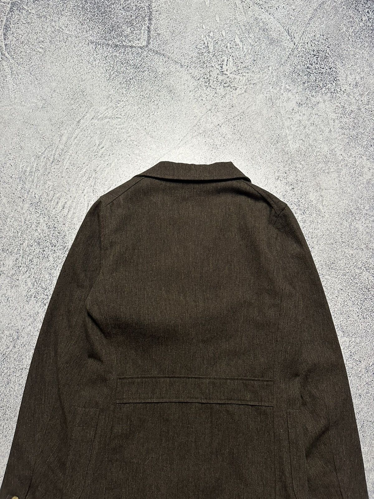 Studio D'Artisan ORGUEIL Wool Workwear Blazer Jacket Brown Japan Made Size 36R - 14 Thumbnail