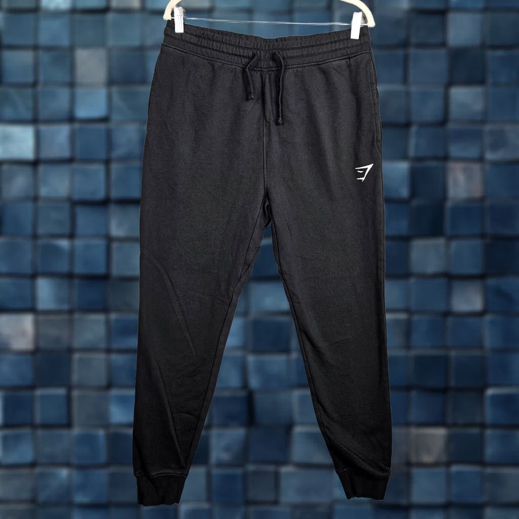 Gymshark Gymshark Men's Outdoor Black Crest Slim Fit Joggers Size L Size US 33 - 1 Thumbnail