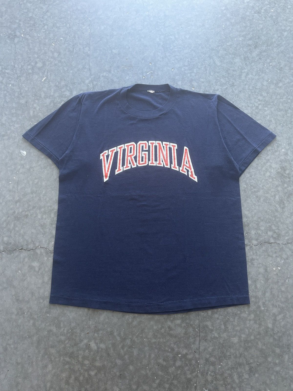 Vintage Vintage 80s University of Virginia Graphic Tee Size US M / EU 48-50 / 2 - 2 Thumbnail