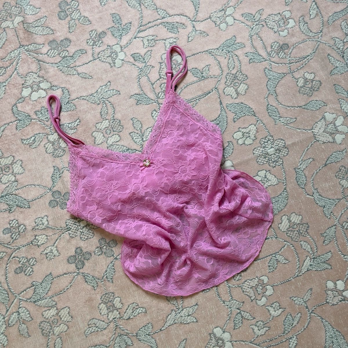 Victoria's Secret Victoria’s Secret Pink Floral Lace Camisole (XS–S) Size S / US 4 / IT 40 - 5 Thumbnail
