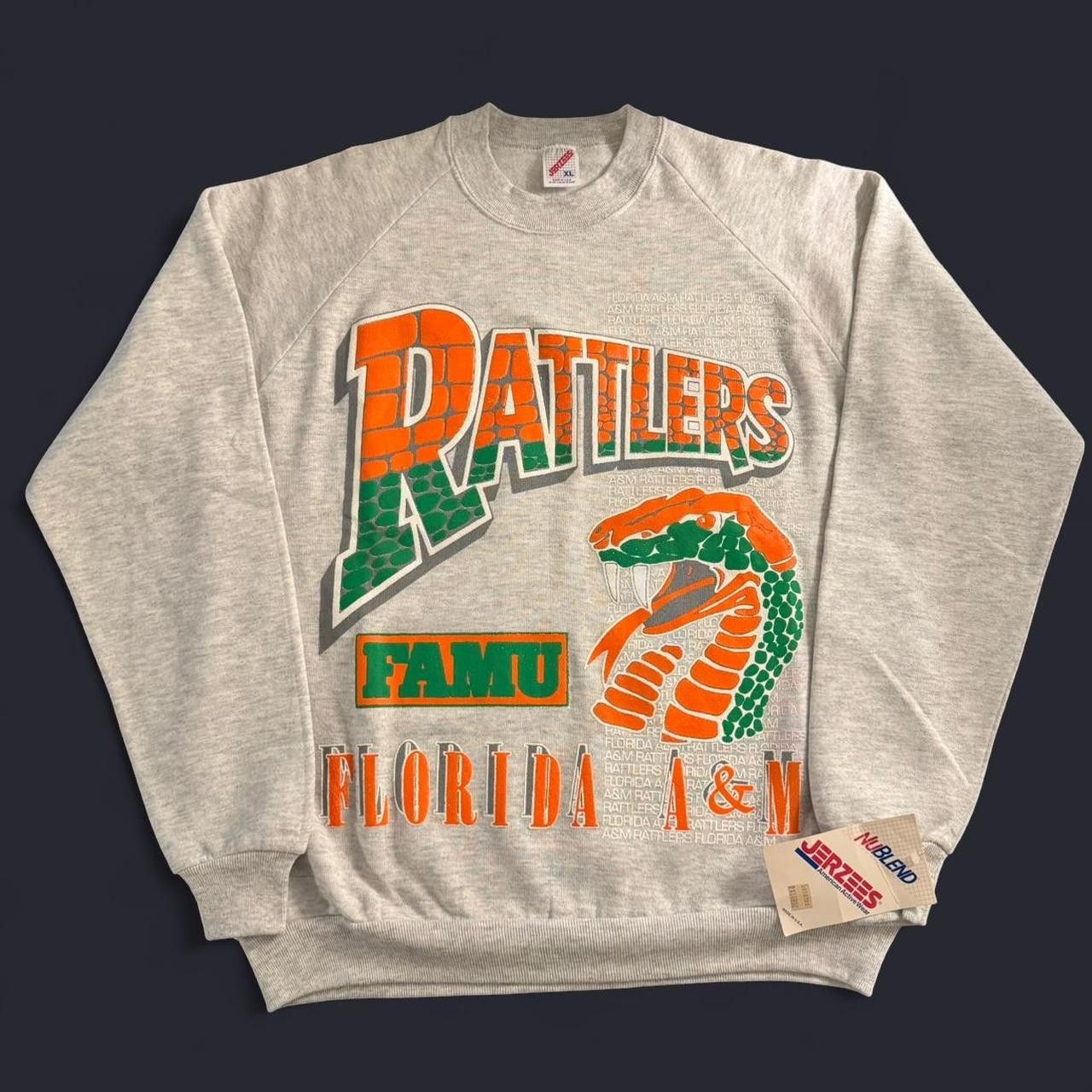 Vintage Vintage 1990s Deadstock FAMU Rattlers HBCU Crewneck Size US XL / EU 56 / 4 - 6 Thumbnail