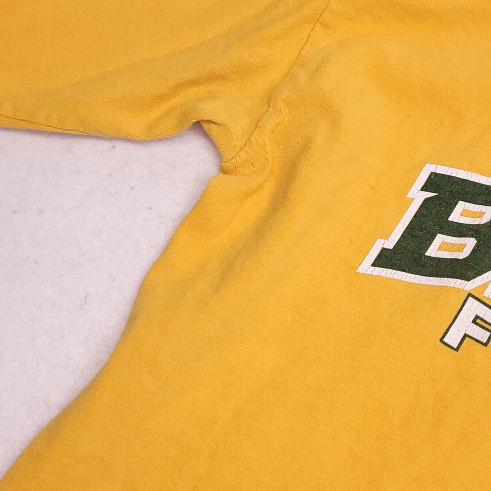 Gildan Gildan Baylor Casual Graphic T-Shirt Men Size S Yellow White Size US S / EU 44-46 / 1 - 6 Thumbnail