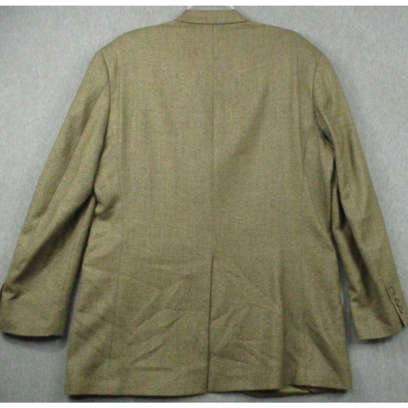 Ralph Lauren LAUREN RALPH LAUREN Sport Jacket 42L Blazer Brown Wool Tweed Notch Lapel Wool Lining 4-Button Sleeve Men Blazer 42L Regular Vintage Sports Theme Mens Size 42R - 6 Thumbnail