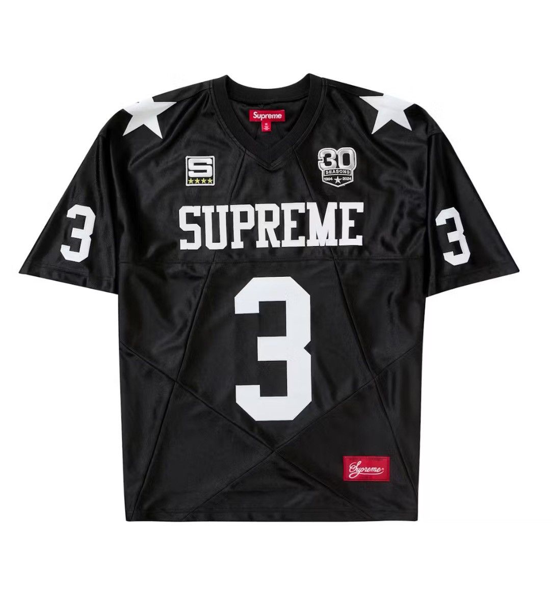 Supreme Supreme Bones Football Jersey FW25 (Black) | Grailed