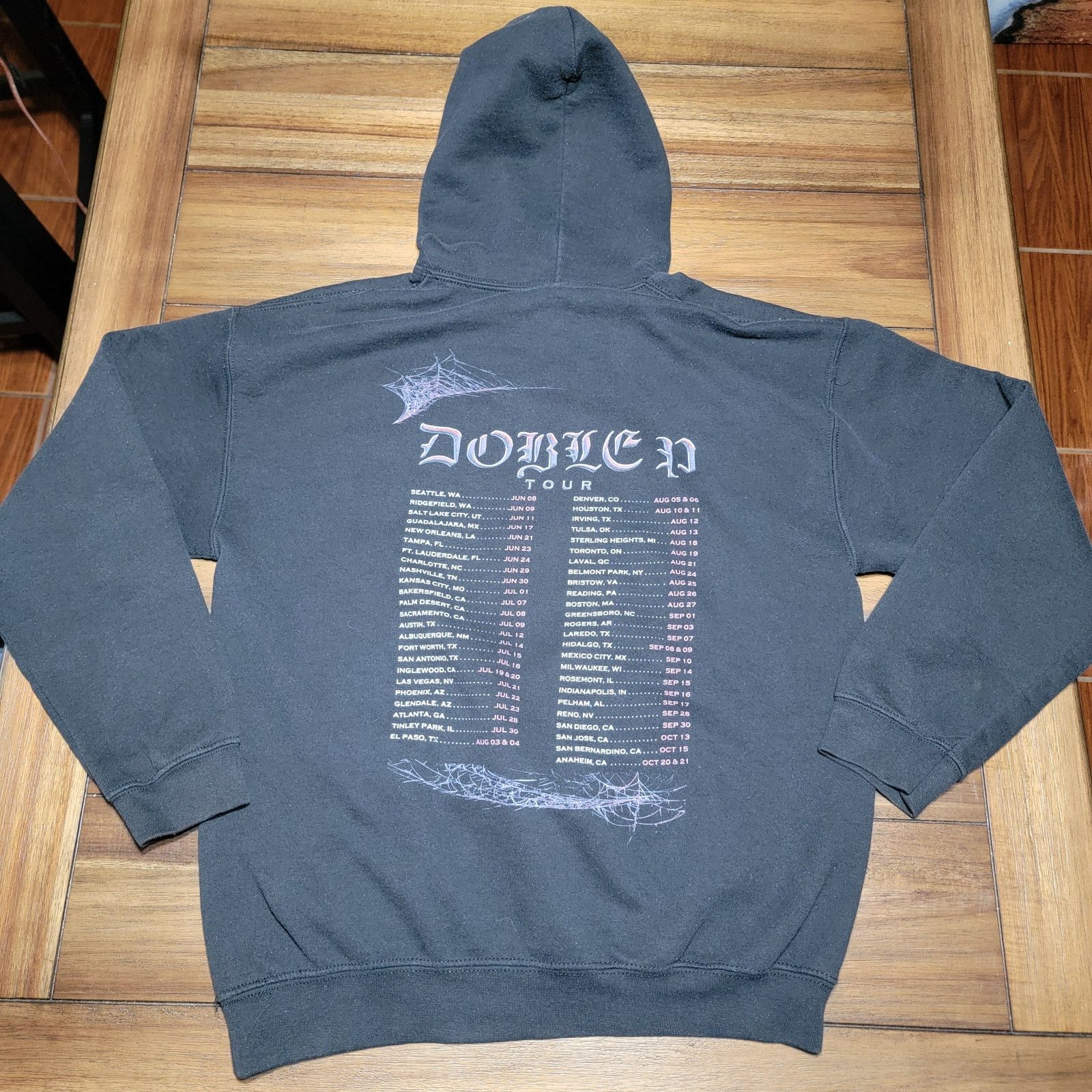 Other Peso Pluma LS Pullover Unisex Hoodie "Double P Tour" -Medium Size M / US 6-8 / IT 42-44 - 3 Thumbnail