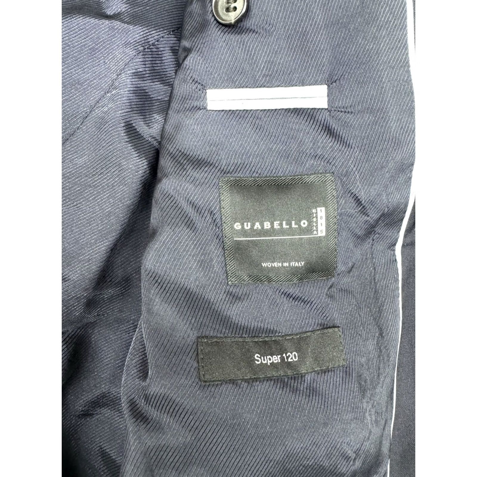 Hugo Boss Hugo Boss Blazer Mens 40S Blue Super 120 Wool Sport Coat Stretch Tailoring Size 40R - 3 Thumbnail