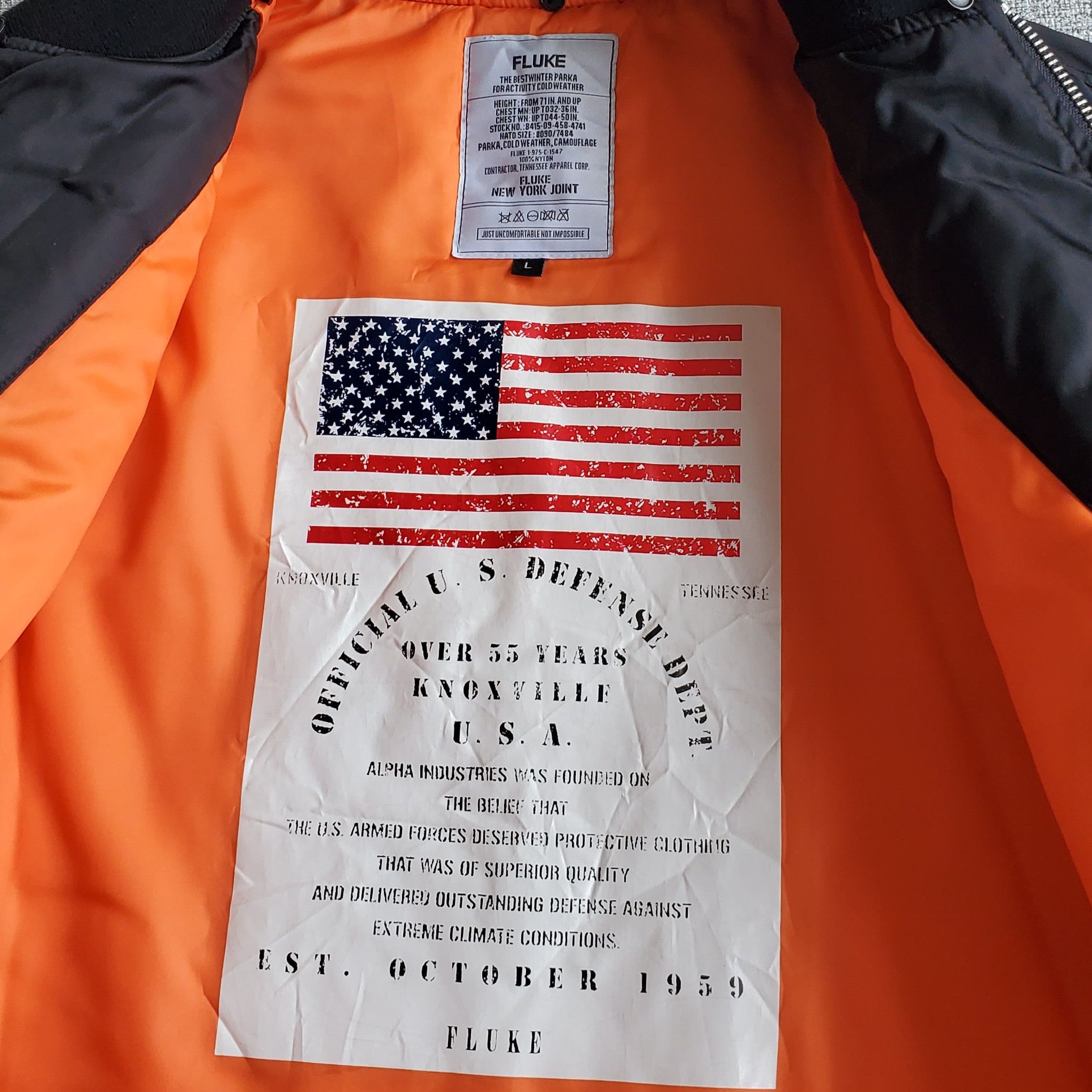 Other FLUKE New York Joint Black Bomber Jacket Size US L / EU 52-54 / 3 - 4 Thumbnail