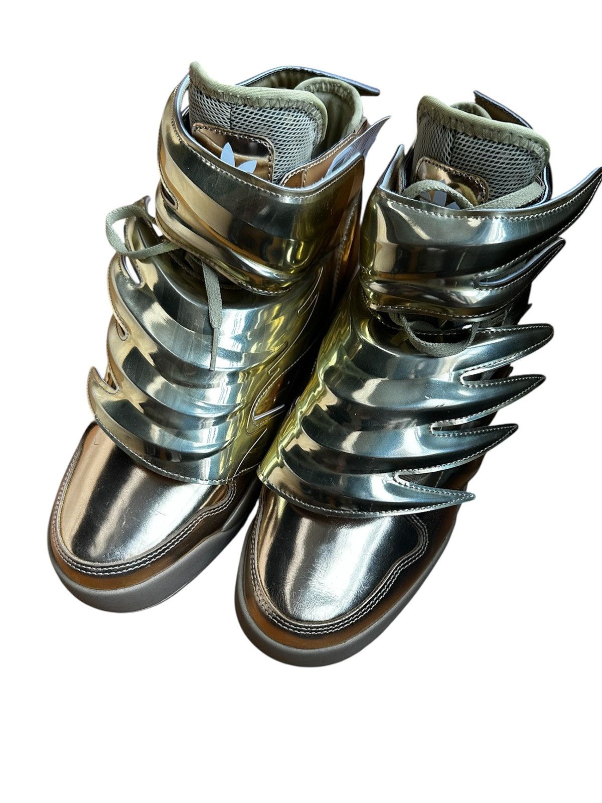 Adidas × Jeremy Scott Adidas JS 3.0 Gold Wings 2009 Size US 9 / EU 42 - 3 Thumbnail