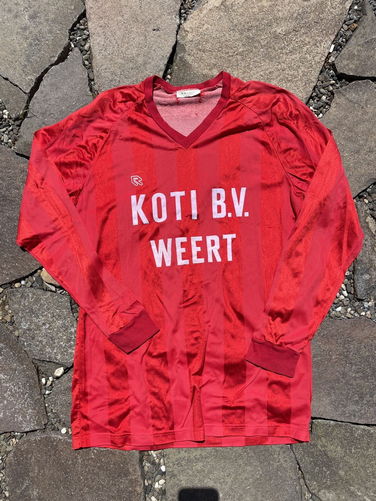 Vintage Robey Koti Weert Vintage Holland Jersey red longsleeve Size US XL / EU 56 / 4 - 1 Thumbnail