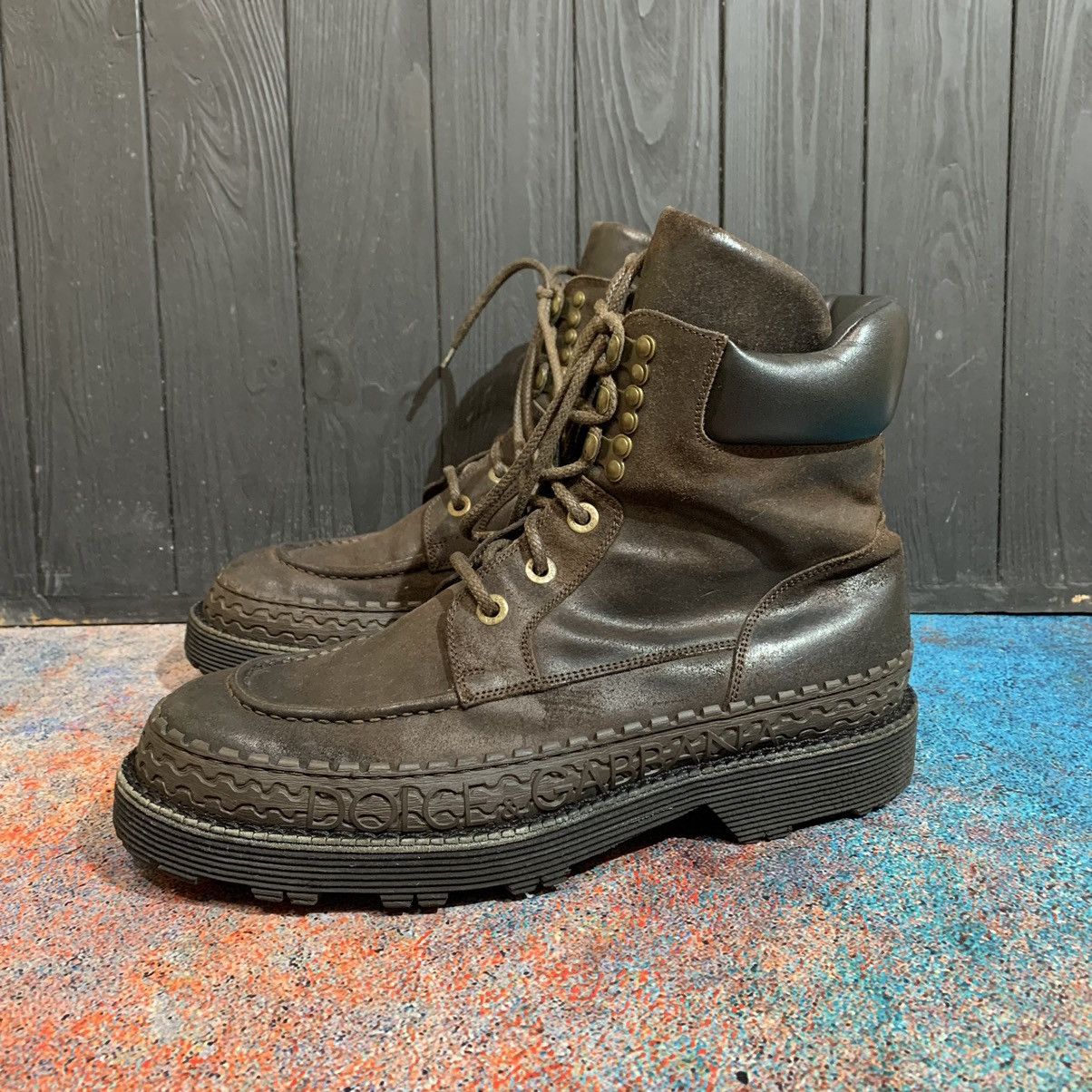 Dolce & Gabbana DOLCE & GABBANA Leather Men’s Boots Size 8.5 Size US 8.5 / EU 41-42 - 3 Thumbnail